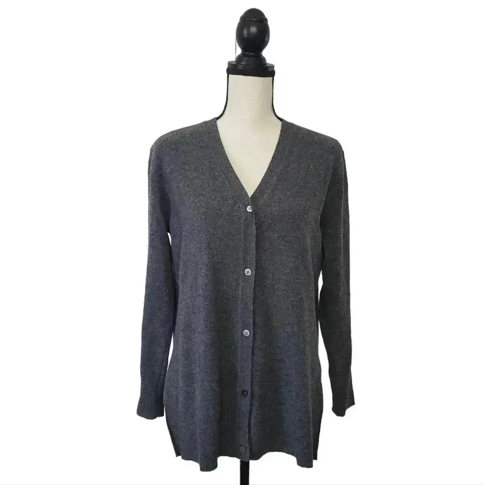 Oats Cashmere by Debra Hayburn Gray Cardigan